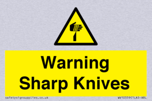 Warning Sharp Knives
